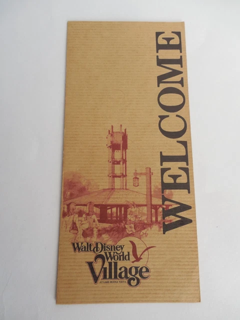 DISNEY WORLD LAKE Buena Vista Welcome Folder W/ Contents 1981 82 ...