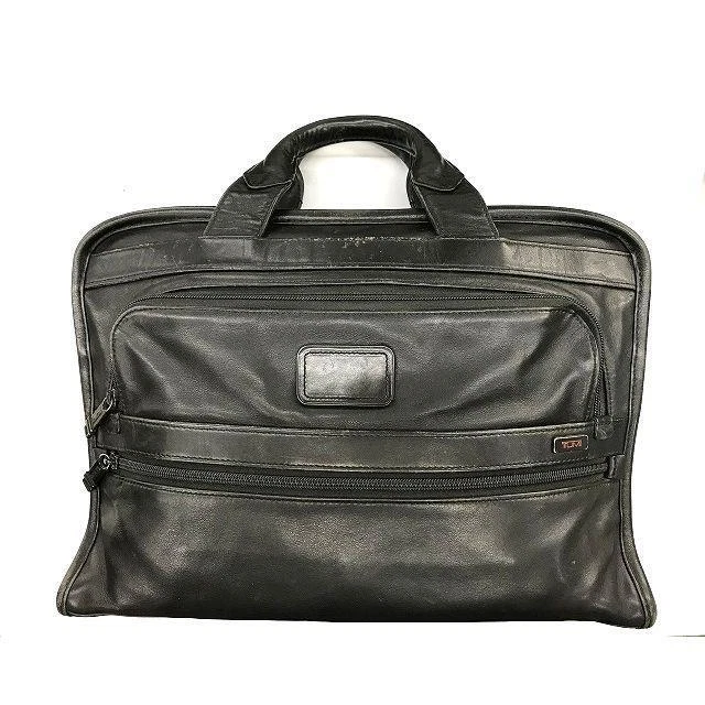 TUMI Leather Bag 96101DH Alpha Slim Deluxe