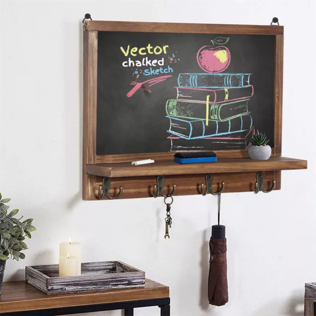 Chalkboard Blackboard Sign Hanging Large Chalk Board Message Wooden School Wall