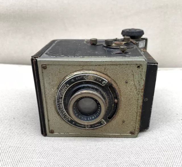UNTESTED 1930's Kamera Werkstatten Pilot.6 120 Rollfilm Camera ~ 1:4.5 F=7.5 cm 2