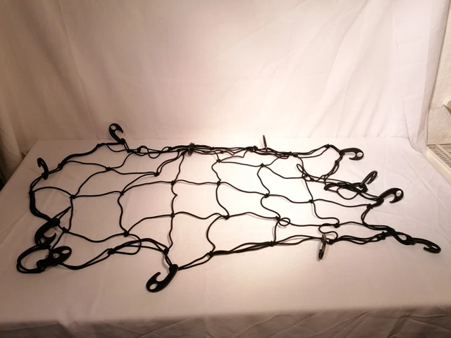 Rete per rimorchio flessibile nera gomma 120x80 cm rimorchio rete di protezione contenitore