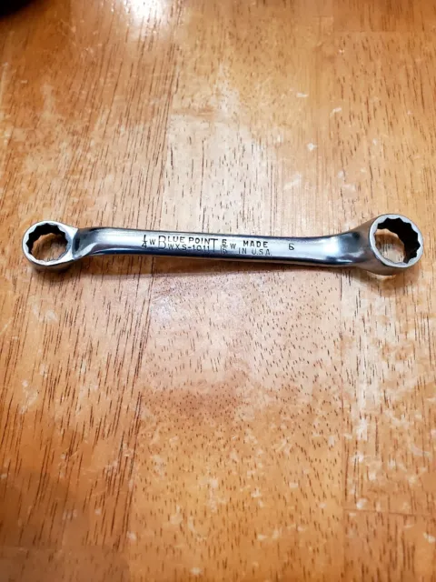 Blue Point Vintage 1/4W-5/16W Whitworth Short Offset Box End Wrench WXS-1011