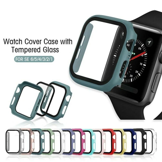 Pour Apple Watch Case Screen Protector Series 3/4/5/6/SE Full Cover