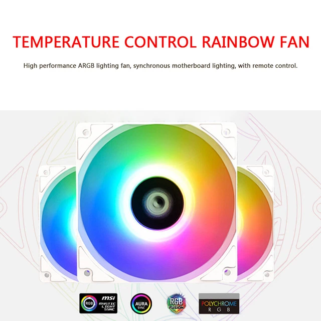 IDCOOLING XF12025 ARGB CPU Radiator Fan 3 Pin Silent Colorful