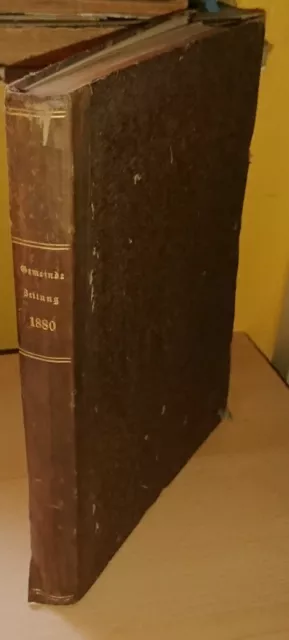 Gemeinde-Zeitung für Elsaß-Lothringen 1880 mit Beilagen Alsace Lorraine France 2