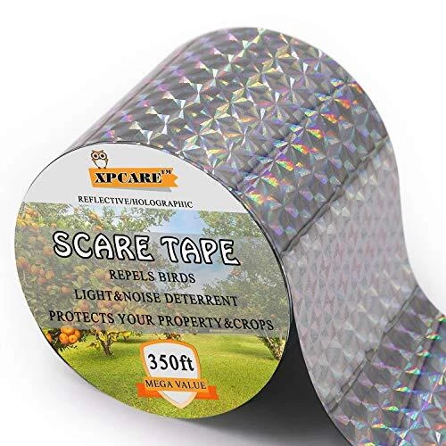 Bird Scare Tape Ribbon - 350ft x 2in Reflective Tape Rainbow Tape Products to
