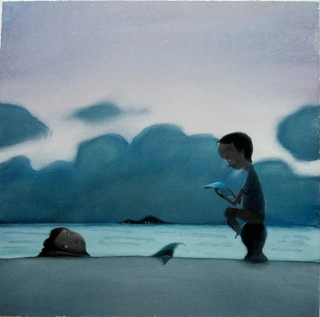 Ti Cuento Una Historia Diego Santini 33x33 Serigrafía Arte Pop Sirena Mare Niños