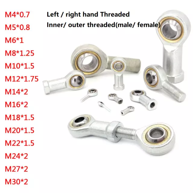 Joint Bearing Rod End Male / Female Thread Direction Left/Right 45# Carbon Steel