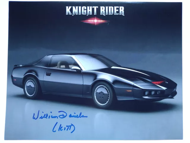 Photo signée William Daniels  "KITT" Autographe COA Knight Rider K 2000