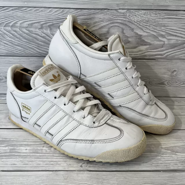 Adidas dragon triple white deals