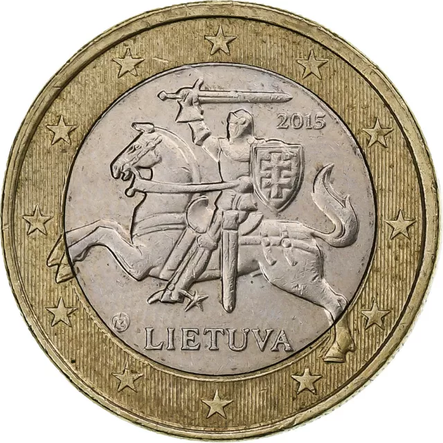 [#1250717] Lithuania, Euro, 2015, MS, Bi-Metallic, KM:211