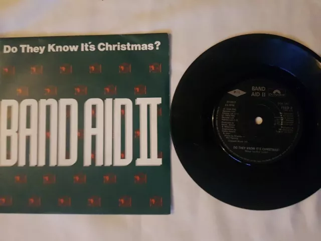 Band Aid II  - do they know its christmas   7" Vinyl  record single Band Aid 2