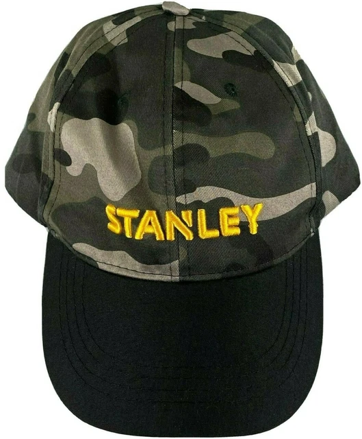 Stanley Tools Logo Camoflauge Mens Adjustable Snap Hat Cap Embroidered Pre Owned