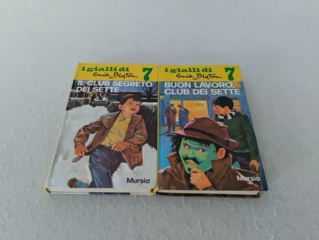 2 libri I GIALLI DI ENID BLYTON 7 - Il Club Segreto dei Sette + Buon Lavoro Club