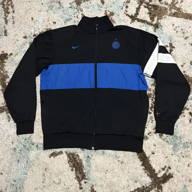 2000s Nike Sportswear Inter Milan Mens Full Zip Jacket Large Soccer Football