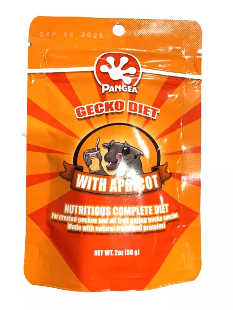 Pangea Fruit Mix Apricot Complete Crested Gecko Food 2 oz 05/2025
