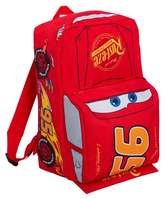 Disney Cars Boys 3D Backpack Kids Lightning McQueen School Lunch Bag Rucksack