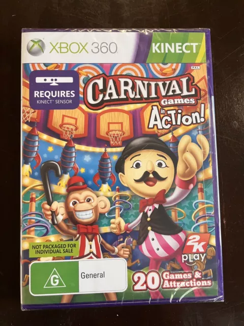 Carnival Games In Action - Microsoft Xbox 360 - AUS PAL Complete with Manual