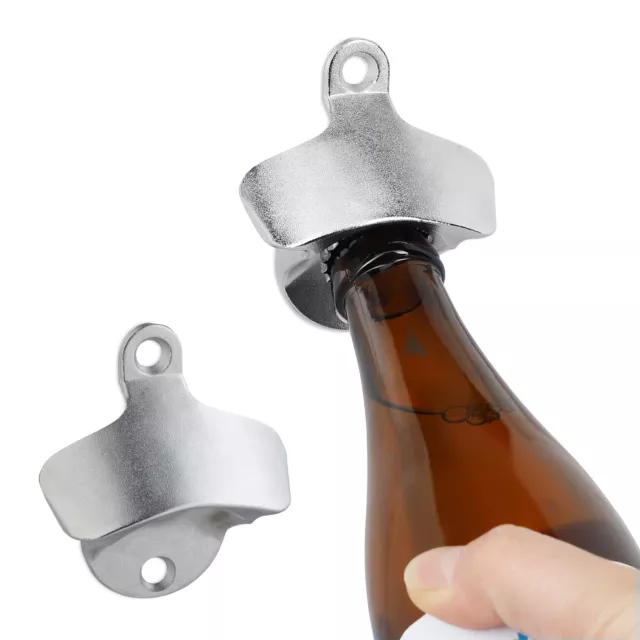 Wandflaschenöffner 2er Set Bieröffner Bottle Opener Flaschenöffner Beer Opener