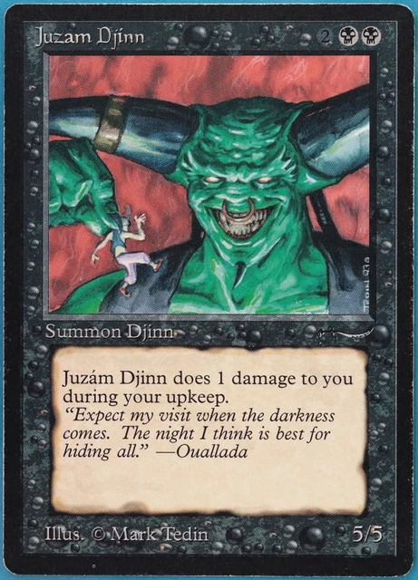 Juzam Djinn Arabian Nights PLD (Reserved List MTG Magic Card) (390739) ABUGames