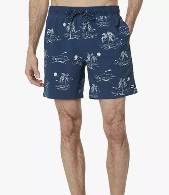 NWT Billabong Men's Stretch Sundays Layback Boardshort Navy Size XL/Short