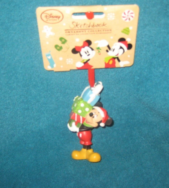 Disney Store Mickey Mouse Sketchbook Christmas Ornament New