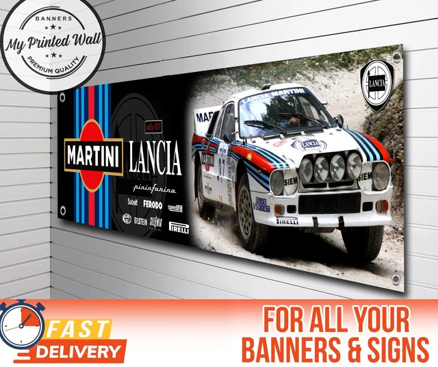 FORD ESCORT RS Cosworth Martini Racing Rally Car Banner for Garage ...