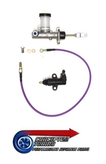 Master,Cylindre Récepteur & Embrayage Tressé Ligne Kit - S14a 200SX Kouki