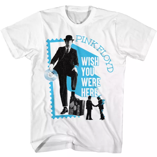 Pink Floyd " Wish You Were Here " Vinyle Record Homme T Shirt Psychédélique