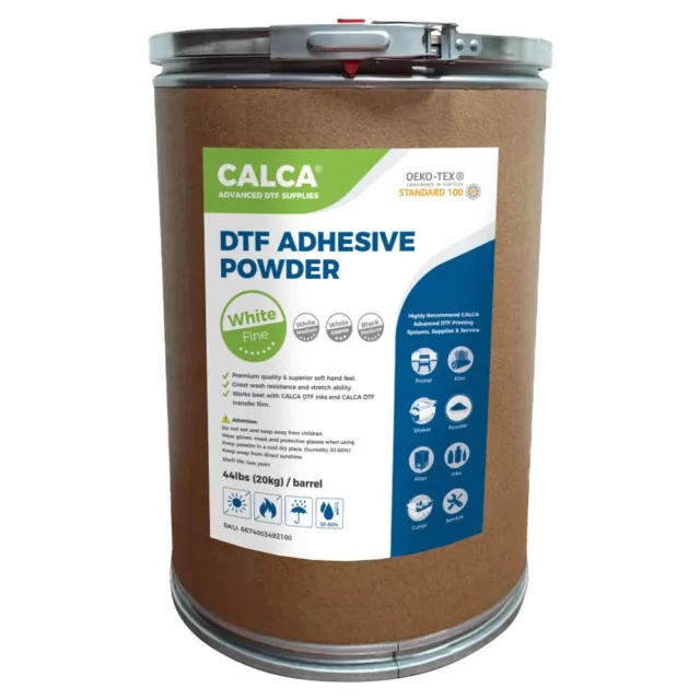 CALCA 44lbs DTF Powder Direct to Film TPU Hot Melt Powder for Transfer Medium