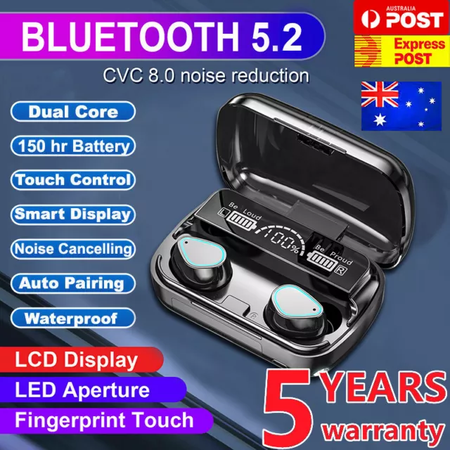 Bluetooth 5.2 Earbuds Wireless Bluetooth Earphones TWS True Stereo Headphones