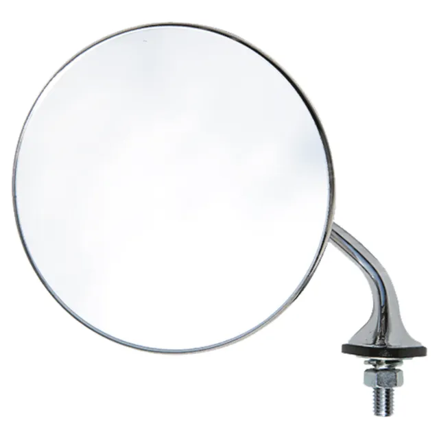 Replacement Mirror Glass - Classic Style Round Wing Mirror - Left