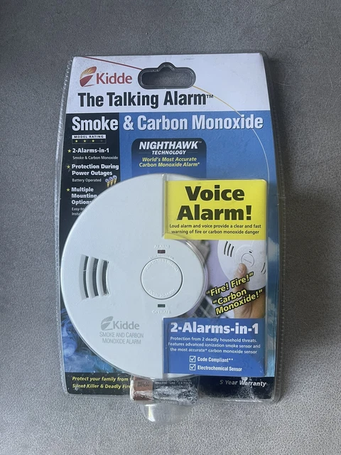 Kidde The Talking Alarm Combination Smoke And Carbon Monoxide Alarm KN-COSM-BA