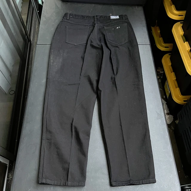Watch LA Vintage 1990’s Size 19/20 Black Pants 36x30 High Rise USA Made Jeans