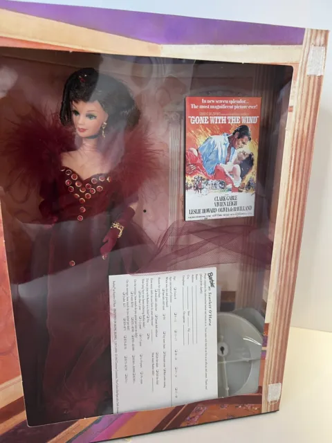 Vintage 1994 Barbie SCARLETT O'HARA Gone With The Wind Red Dress Mattel 12815