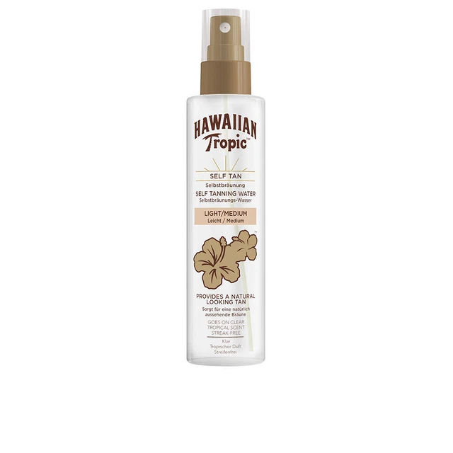Solaires Hawaiian Tropic unisex EAU AUTOBRONZANTE clair-moyen 190 ml