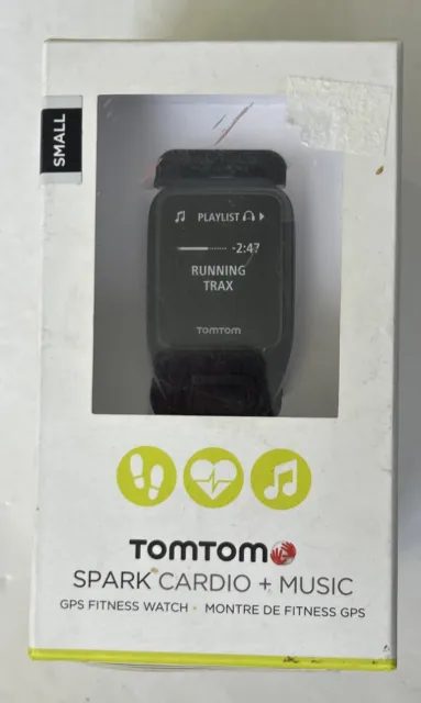 TomTom Spark Cardio Music GPS Fitness Watch Small Blue/Purple Haze Brand New!!