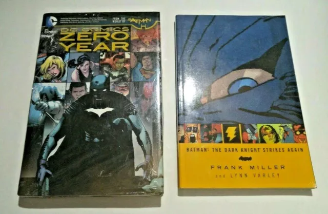 BATMAN lot (2): DC Comics Zero Year + The Dark Knight Strikes Again Frank Miller