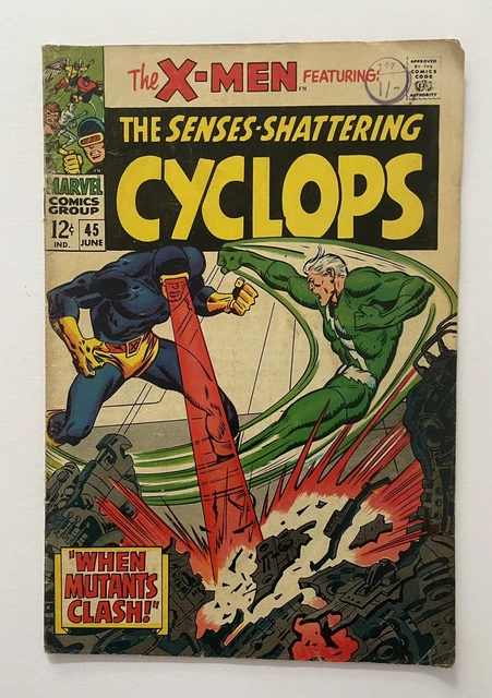 X-Men #45.  June 1968. Marvel. Vg/Fn. Avengers Crossover! Magneto! Scarlet Witch