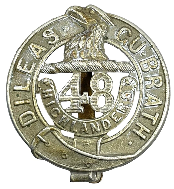 WW1 Canadian CEF 15th Battalion 48th Highlanders Cap Badge With Slider WW1 Canadian CEF 15th Battalion 48th Highlanders Cap Badge With Slider