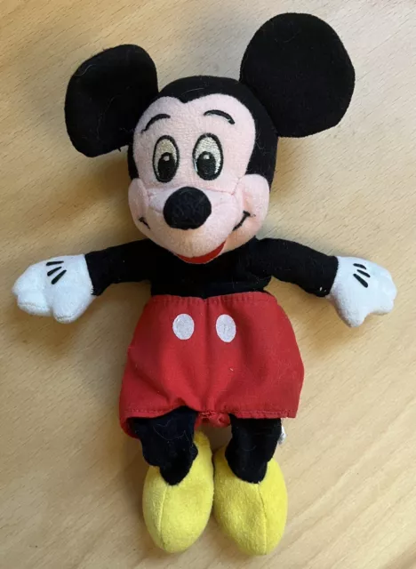 VINTAGE DISNEY STORE Mickey Mouse Bean Bag Plush 7” EUC $9.99 - PicClick