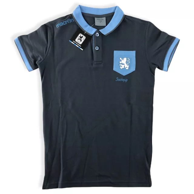 1860 München Kinder Polo Shirt Gr. 116 128 140 152 macron Neu grau statt Trikot