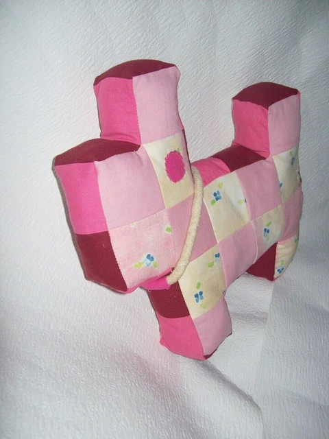 Piccolo cane patchwork fatto a mano/cuscino/cuscino rifiuto cuscino/pre amato