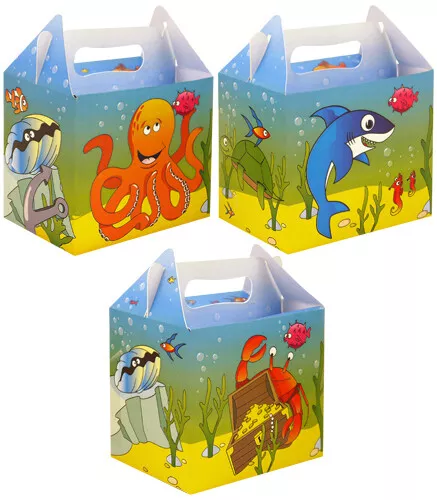Sea Life Party Treat Boxes - Party Bag Fillers (Pack Sizes 6-24)