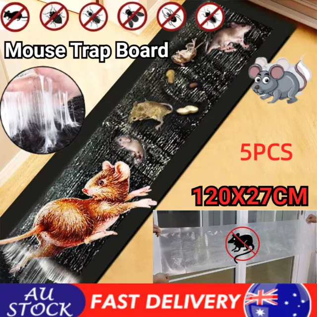 5PCS 1.2m Mouse Traps Rat Mice Mouse Trap Board Snare Catcher Board Pad Board AU