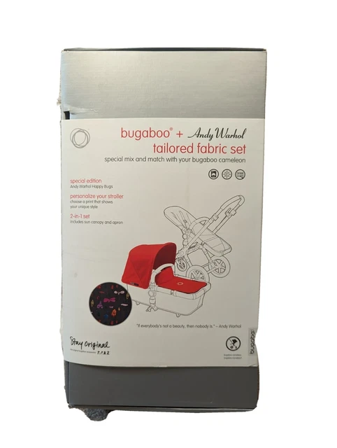 Bugaboo Andy Warhol Chameleon 3 Happy Bugs  Fabric Set Stroller Cover Kit