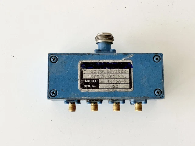 200-500 MHz 4 Way RF Coax Power Splitter Divider Combiner