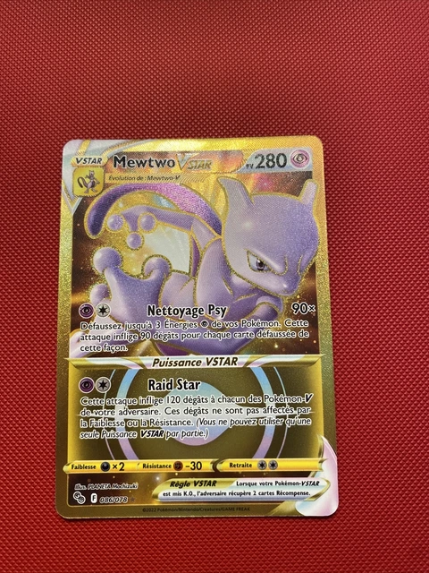 Mewtwo V 072/078 Alternative Pokémon Gallery - Ultraboost X Epée et Bouclier 10.5 Pokémon GO - Coffret de 10 Cartes Pokémon Françaises