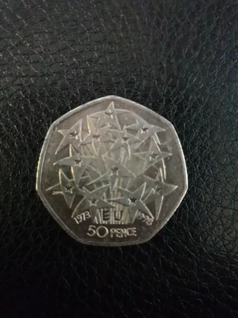 Rare 1998 EEC European Union EU 50p Fifty Pence Coin in very nice condition.