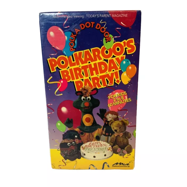 POLKA DOT DOOR Polkaroo's Birthday Party VHS Tape Vintage Morningstar ...